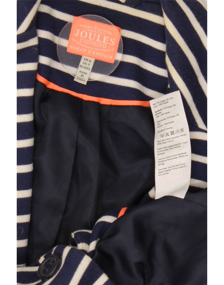 Joules Γυναικείο μπουφάν blazer UK 6 XS Navy Blue ριγέ πολυεστέρας
