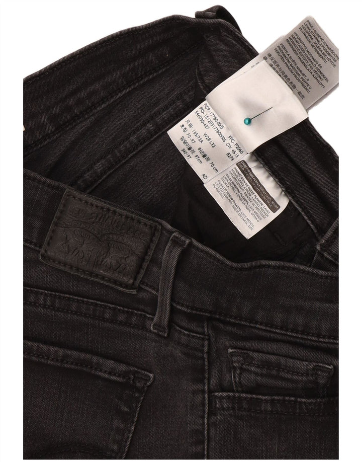 LEVI'S Γυναικείο 710 Super Skinny Jeans W28 L32 Γκρι βαμβακερό