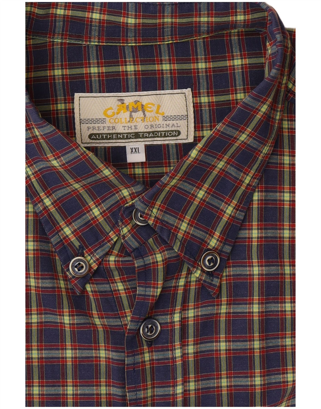 Ανδρικό πουκάμισο CAMEL ACTIVE 2XL Navy Blue Check