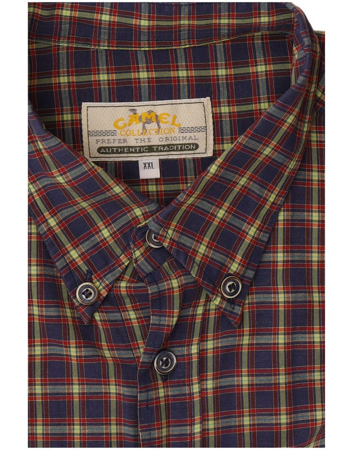 Ανδρικό πουκάμισο CAMEL ACTIVE 2XL Navy Blue Check