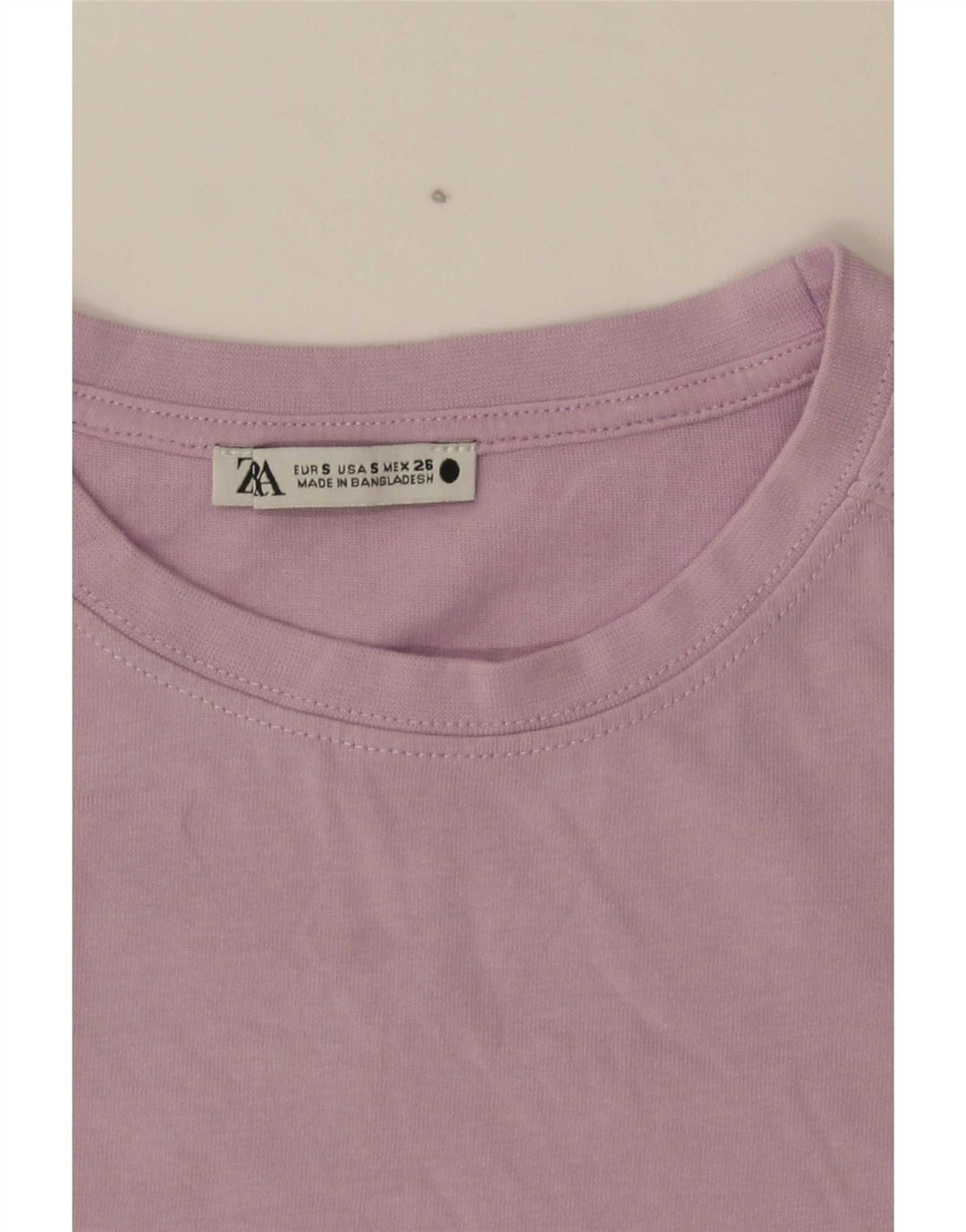 Zara Γυναικείο T-Shirt Top UK 10 Small Purple
