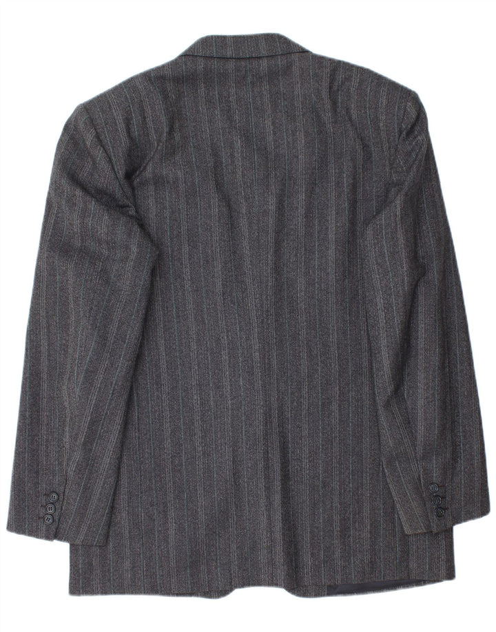 Valentino Ανδρικό σακάκι 2 κουμπιών σακάκι IT 46 Small Navy Blue ριγέ
