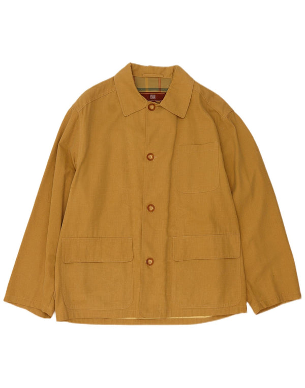 Luck in Luck Mens Utility Jacket IT 50 Large Brown Resine