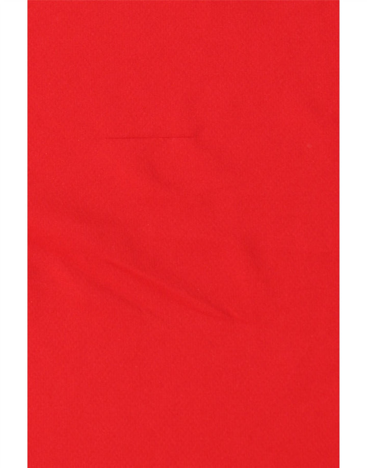Adidas Ανδρικό T-Shirt Climalite Top Large Red Colourblock Πολυεστέρας