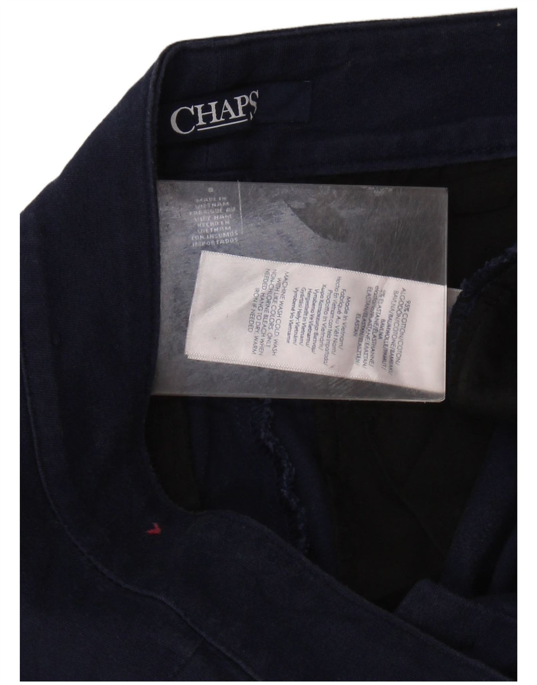 Chaps Γυναικείο ίσιο παντελόνι Capri US 8 Medium W32 L20 Μπλε βαμβακερό