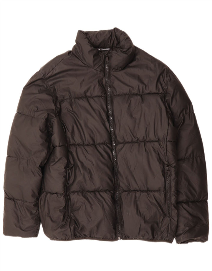 Zara Ανδρικό μπουφάν UK 40 Large Black Polyester