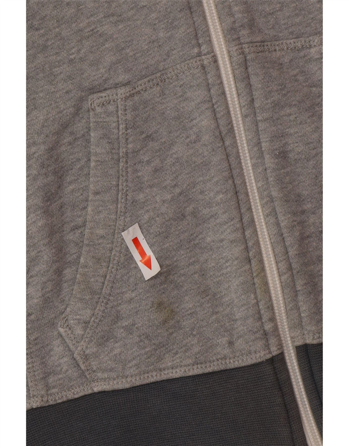 Nike Girls Zip Hoodie πουλόβερ 10-11 ετών, μεσαίο βαμβακερό γκρι