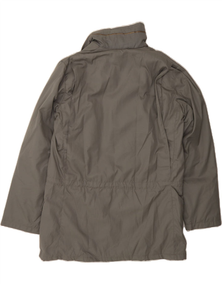 VINTAGE Mens Windbreaker Jacket IT 48 Medium Grey Polyester Vintage Vintage and Second-Hand Vintage from Messina Hembry 