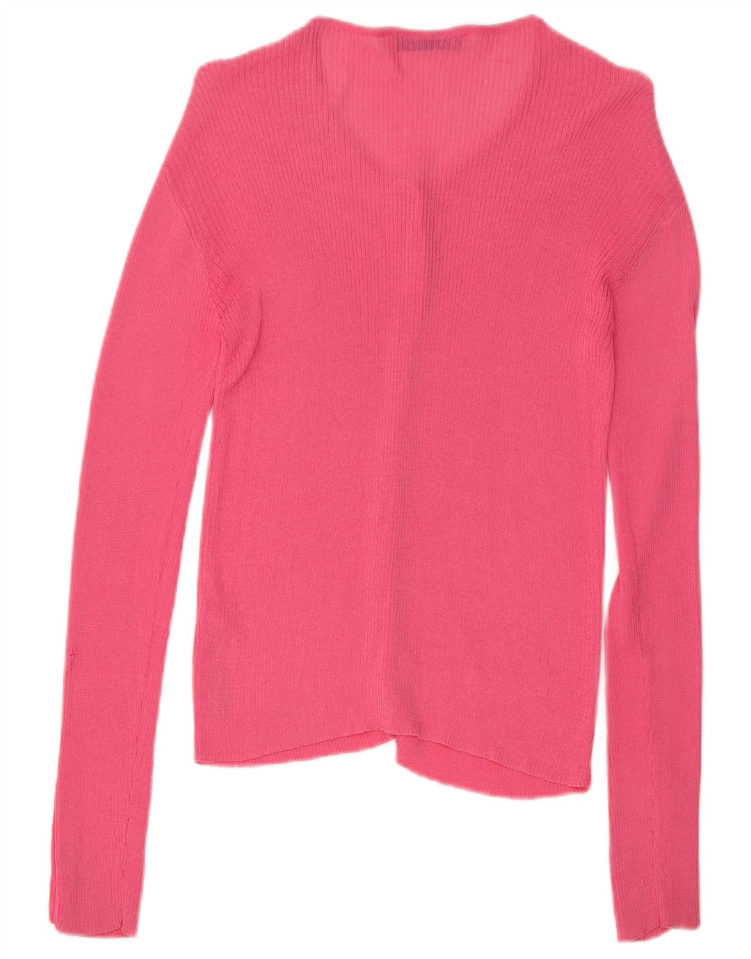 Zara Γυναικείο πουλόβερ ζακέτα UK 14 Medium Pink Viscose