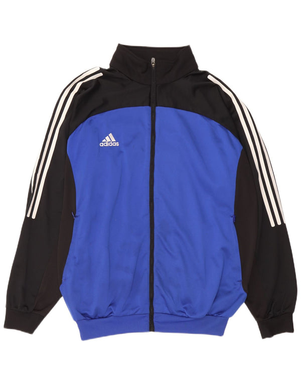 Ανδρική φόρμα Adidas Top Jacket UK 46/48 XL Blue Colorblock Polyester