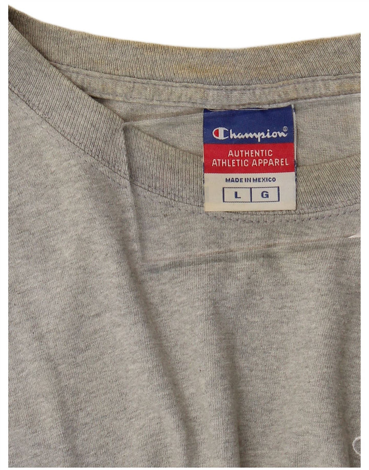 Ανδρικό T-Shirt CHAMPION Top Large Grey Flecked Cotton