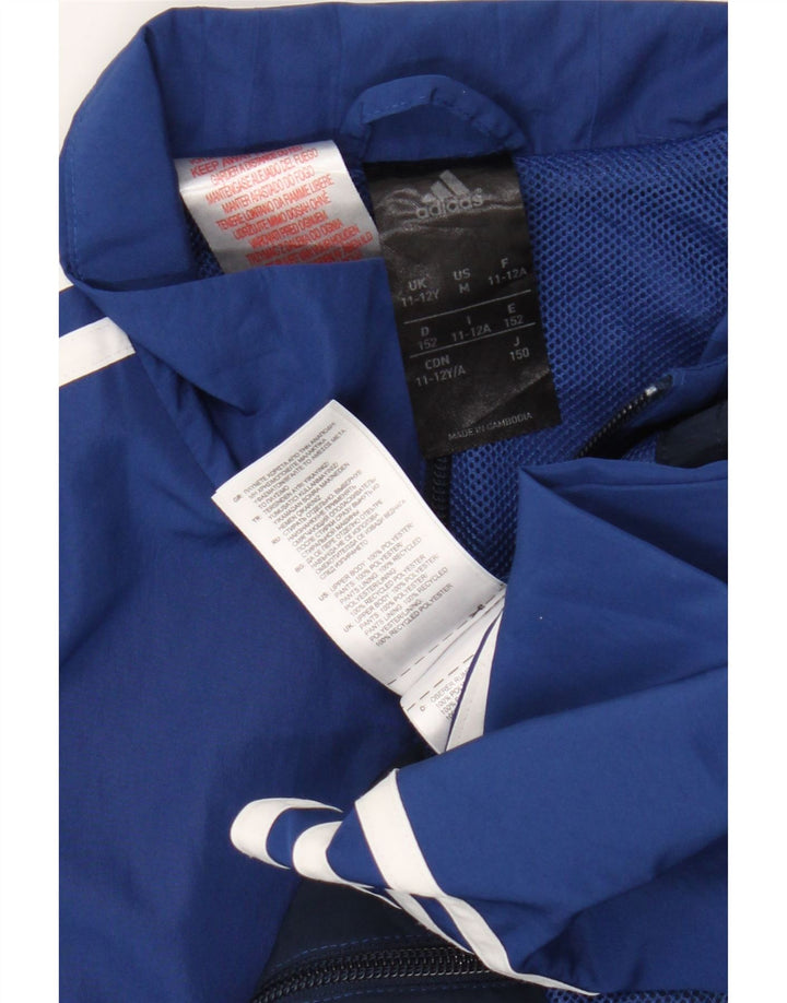 Adidas Boys αθλητική φόρμα Adidas Top Jacket 11-12 Years Blue Colourblock Polyester
