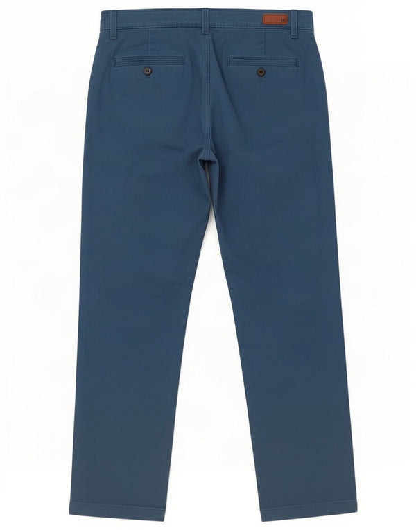 Marks & Spencer Ανδρικό ίσιο παντελόνι Chino W32 L31 Μπλε βαμβακερό
