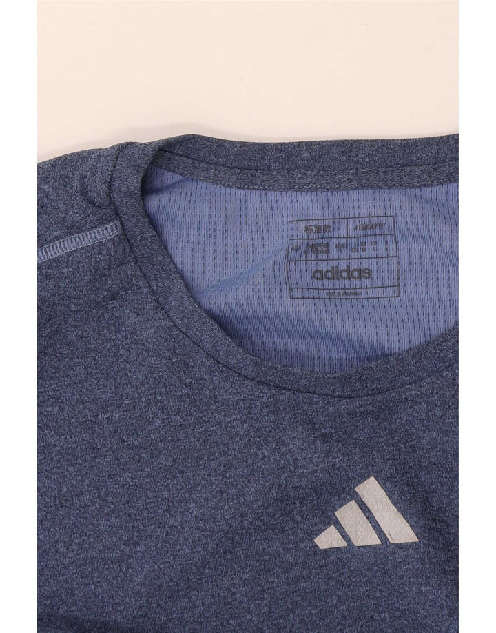 Adidas Ανδρικό T-Shirt Aeroready Regular Fit Top Large Blue