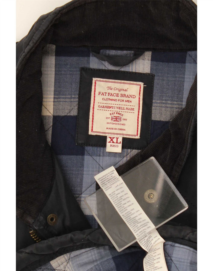 Fat Face Ανδρικό Καπιτονέ Μπουφάν UK 42 XL Navy Blue Cotton