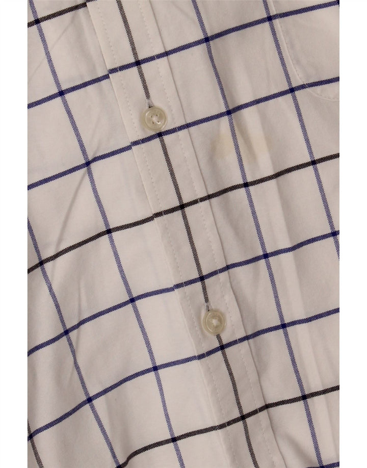 Joules Ανδρικό πουκάμισο Classic Fit 3XL White Check Cotton