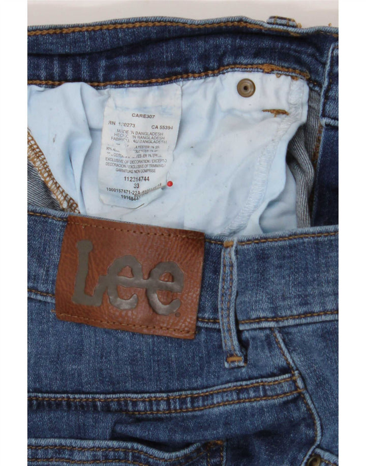 Ανδρικό τζιν σορτς Lee W33 μεγάλο μπλε βαμβακερό