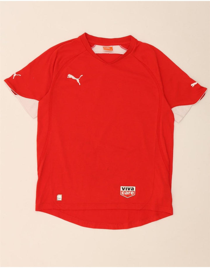 Ανδρικό T-Shirt Puma Τοπ μεσαίου κόκκινου χρώματος πολυεστέρας