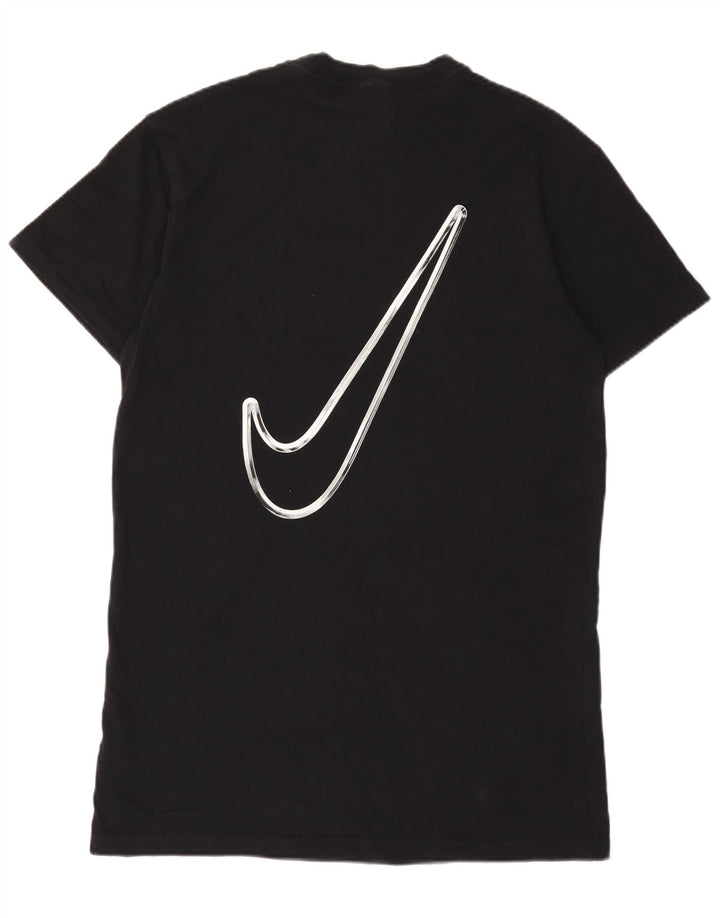Ανδρικό μπλουζάκι Nike Swoosh Graphic Μπλουζάκι μεσαίο μαύρο βαμβακερό
