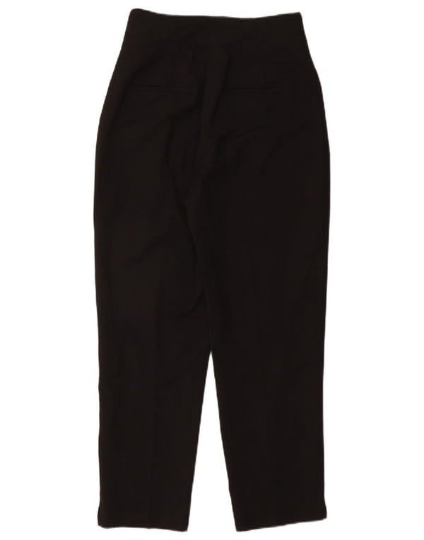 Zara Γυναικείο παντελόνι Chino με κωνικό ψηλόμεσο EU 38 Small W28 L26 μαύρο