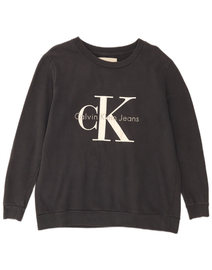 Ανδρικό γραφικό φούτερ CALVIN KLEIN JEANS Small Black
