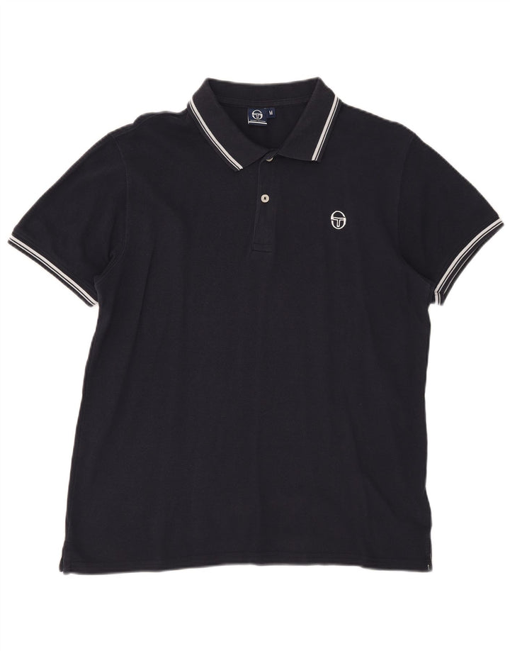 Sergio Tacchini Ανδρικό πουκάμισο Polo, Βαμβακερό μεσαίο ναυτικό