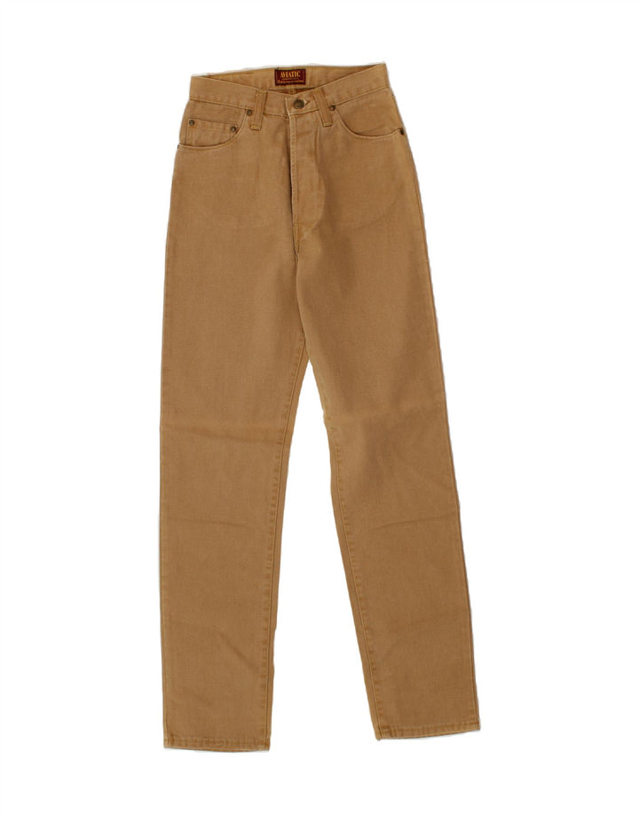AVIATIC Womens Slim Casual Trousers  W27 L32 Brown Vintage Aviatic and Second-Hand Aviatic from Messina Hembry 