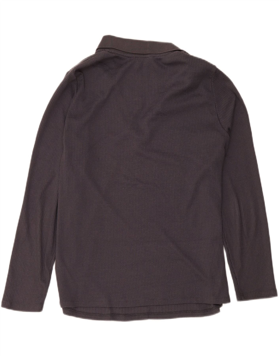 Marks & Spencer Γυναικείο μακρυμάνικο μπλουζάκι πόλο UK 20 2XL Grey Polyester