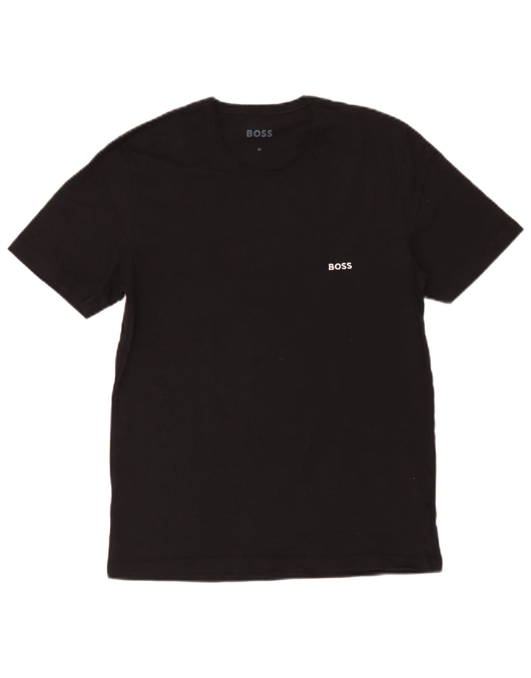 Ανδρικό T-Shirt Hugo Boss Τοπ μεσαίο μαύρο βαμβακερό