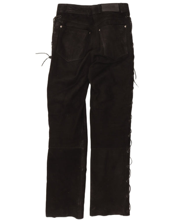 Highway 1 Γυναικείο Western Wide Leg Παντελόνι EU 34 XS W24 L29 Black Biker