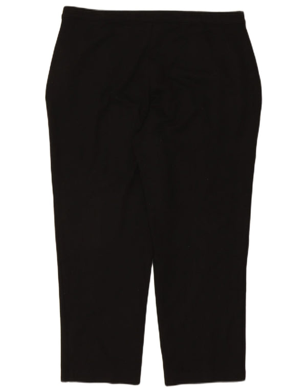 Marks & Spencer Γυναικείο ίσιο κομμένο παντελόνι UK 18 XL W38 L25 μαύρο