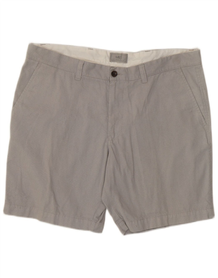 Ανδρικό σορτς Chino Marks & Spencer W38 XL Γκρι βαμβακερό