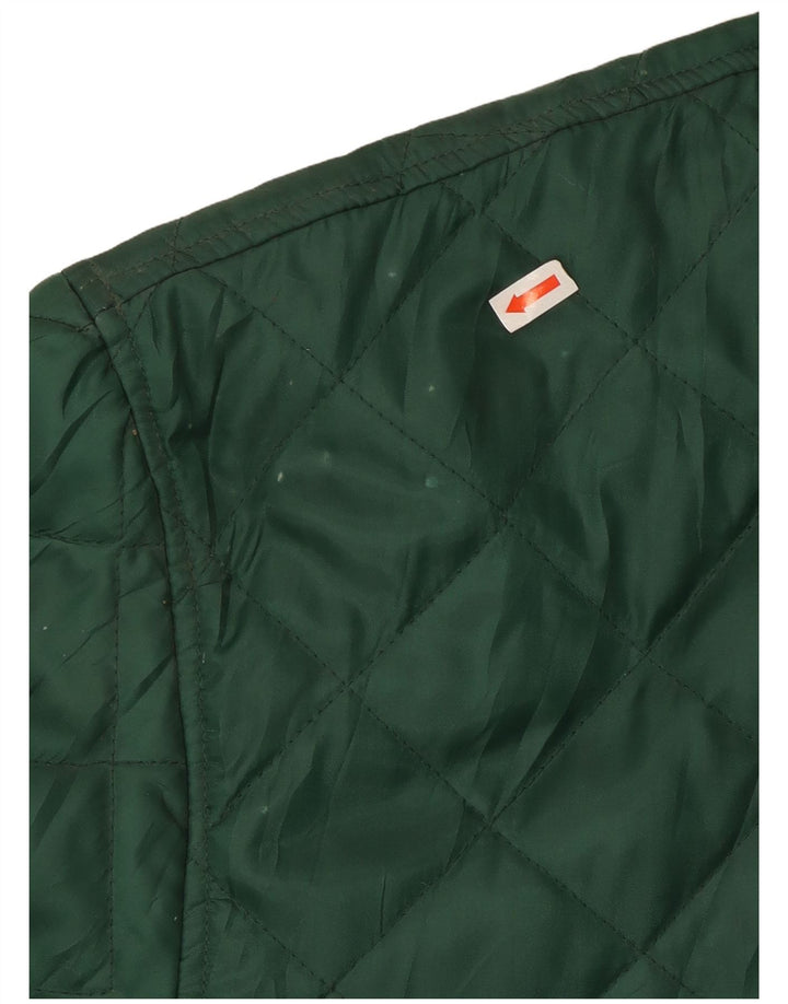 Vintage Ανδρικό Καπιτονέ μπουφάν UK 40 Large Green Nylon