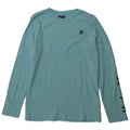 HURLEY Boys Graphic Top Long Sleeve 14-15 Years  Blue Cotton