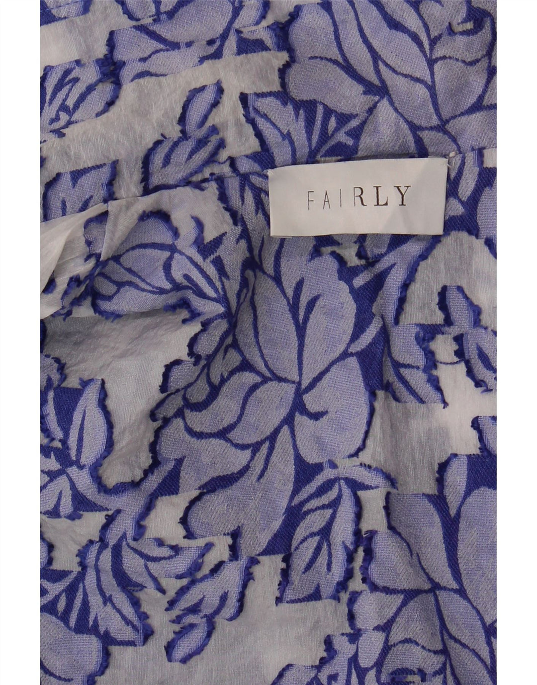 FAIRLY Womens Sleeveless Wrap Dress UK 14 Medium Blue Floral