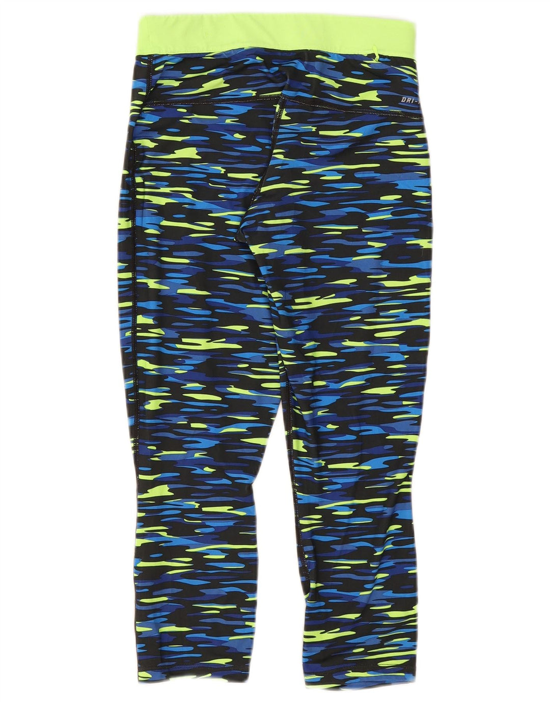 Γυναικεία κολάν Nike Dri Fit Capri UK 10 Small Blue Camouflage Polyester