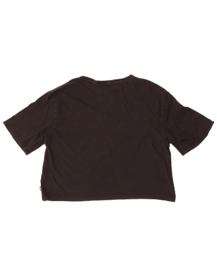 Γυναικείο μπλουζάκι Puma Crop Graphic Top UK 14 Medium Black
