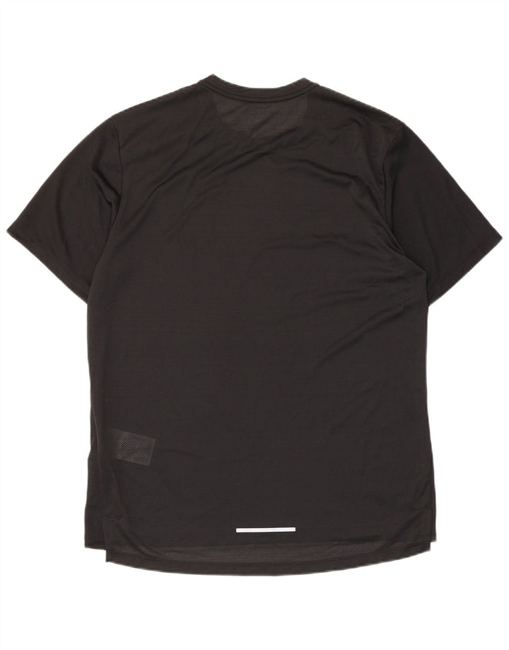 Ανδρικό T-Shirt Nike Dri Fit Top από μεσαίο μαύρο πολυεστέρα