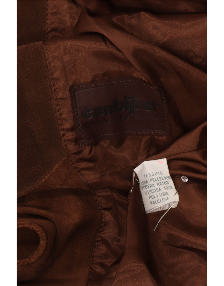 Conbipel Γυναικείο Σουέντ Πανωφόρι UK 18 XL Καφέ Δερμάτινο