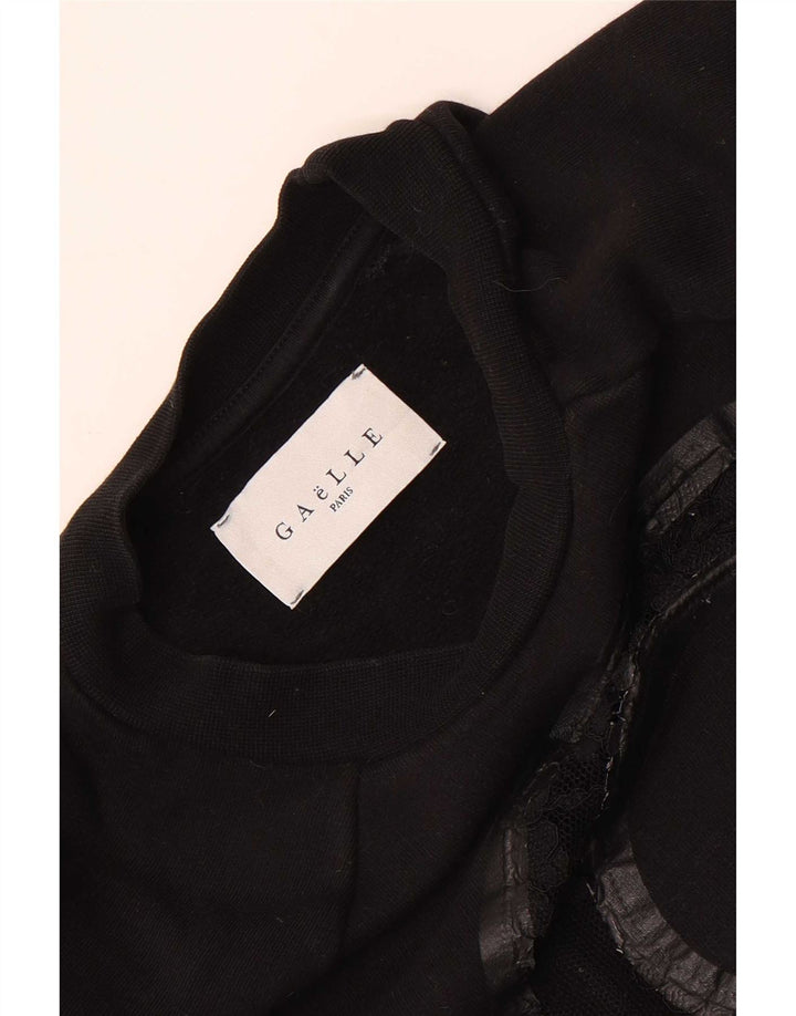 Γυναικεία γραφική φούτερ Gaelle Jumper UK 10 Small Black