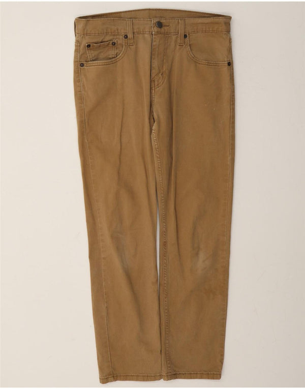 Levi's Mens 502 Slim Tapered Casual Παντελόνι W30 L27 Μπεζ βαμβακερό