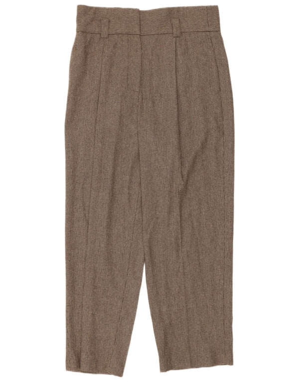 Massimo Dutti Γυναικείο Ψηλόμεσο Παντελόνι EU 40 Medium W30 L26 Καφέ