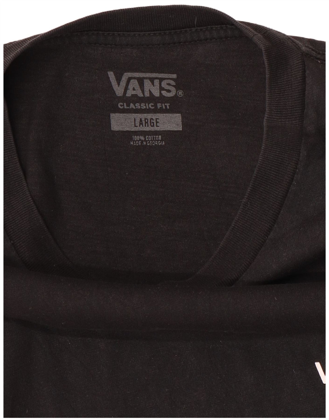 Ανδρικό T-Shirt Vans Classic Fit Top μεγάλο μαύρο βαμβακερό
