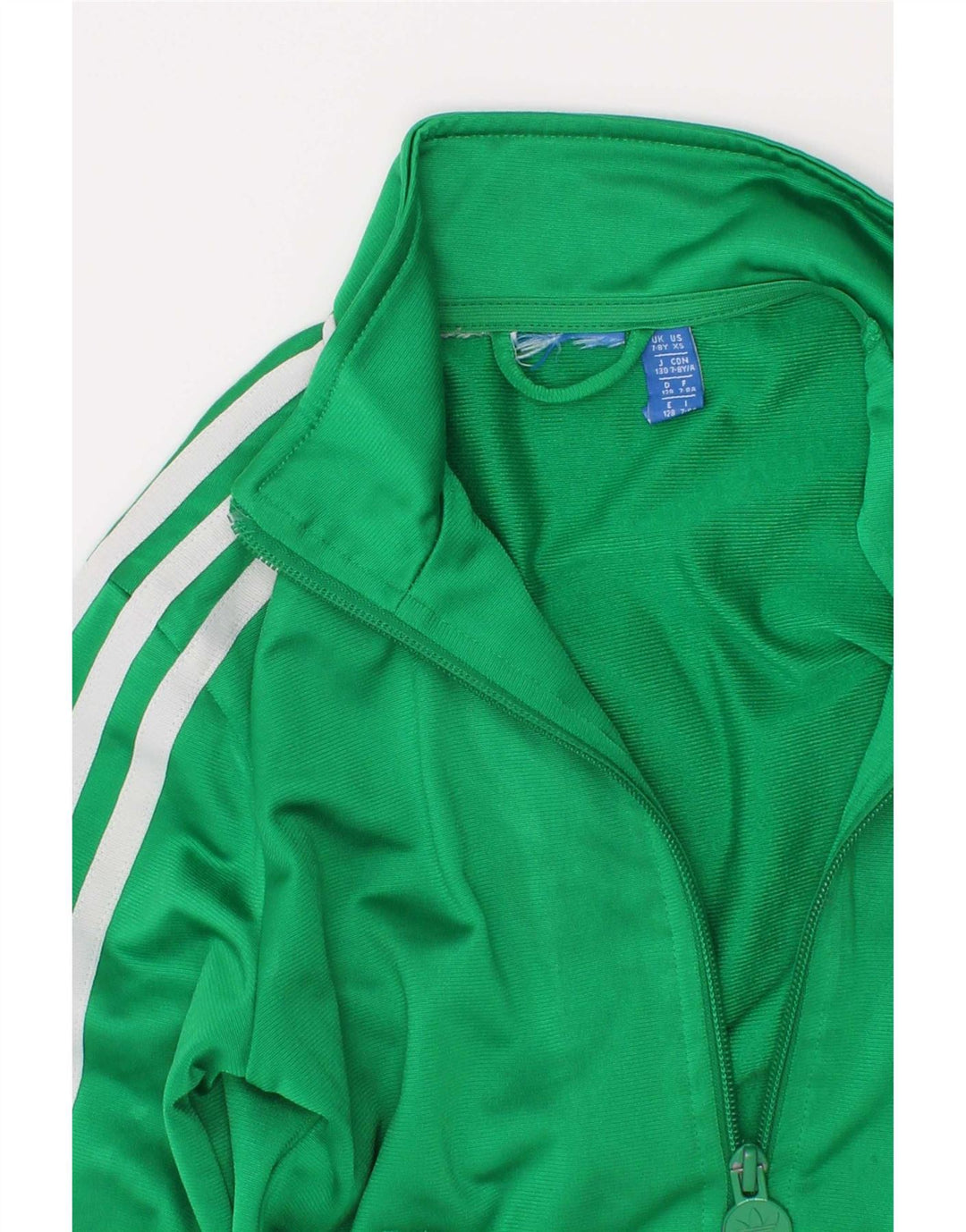 Adidas Boys Graphic αθλητική φόρμα Top Jacket 7-8 Years Green Polyester