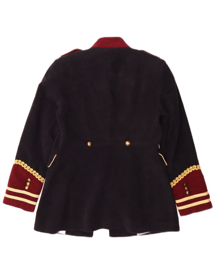 Zara Γυναικείο Military Blazer Jacket UK 14 Medium Navy Blue Colourblock