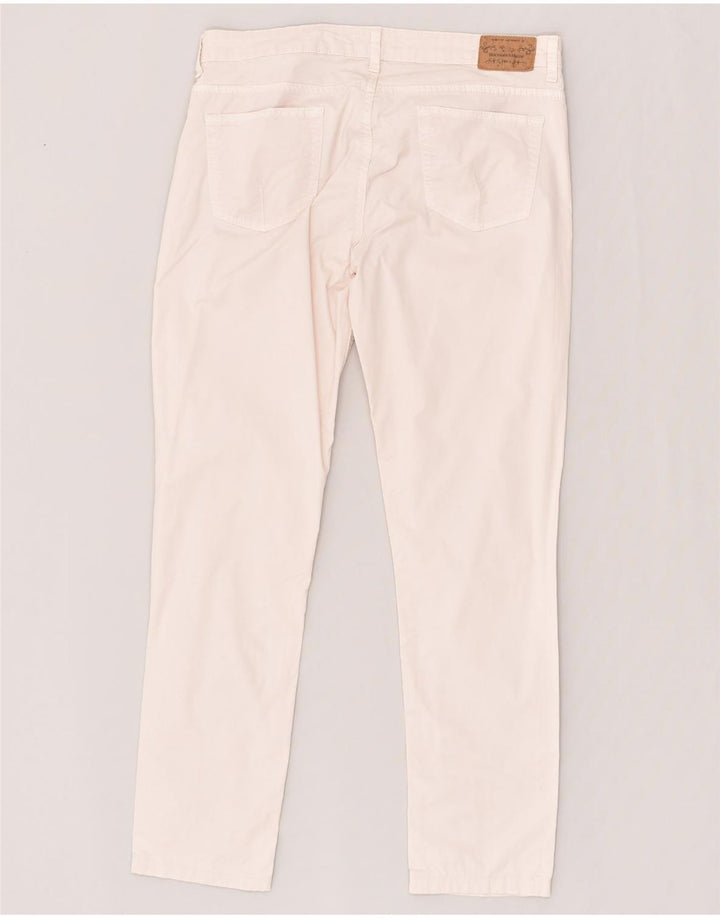 HARMONT & BLAINE Womens Slim Casual Trousers IT 44 Medium W30 L28 White | Vintage Harmont & Blaine | Thrift | Second-Hand Harmont & Blaine | Used Clothing | Messina Hembry 