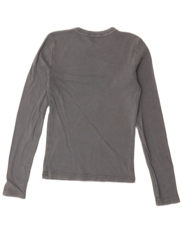 Zara γυναικείο τοπ μακρυμάνικο UK 12 Medium Grey