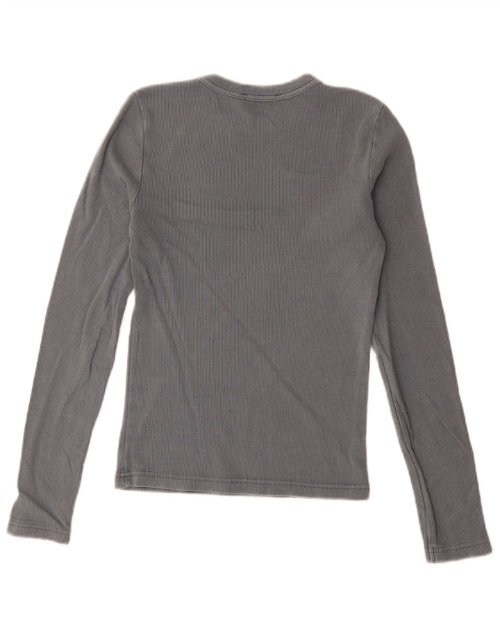 Zara γυναικείο τοπ μακρυμάνικο UK 12 Medium Grey