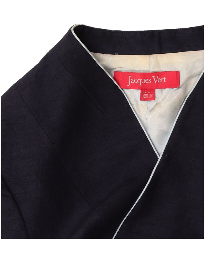 JACQUES VERT Γυναικείο μπουφάν Bolero με 3/4 μανίκια UK 14 Large Navy Blue