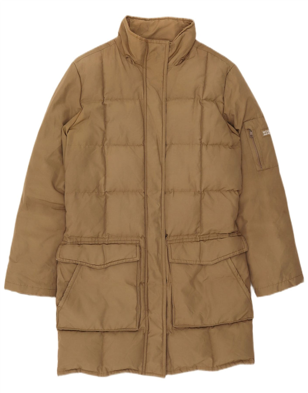 Woolrich Γυναικείο παλτό UK 10 Small Beige Nylon